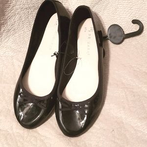 NWOT PRIMARK BALLERINA FLATS BLK PAT. LEATH. SZ 10